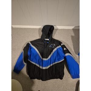 VTG NFL Pro Line Apex One Carolina Panthers Mens Size L Fully Zip Puffer Jacket